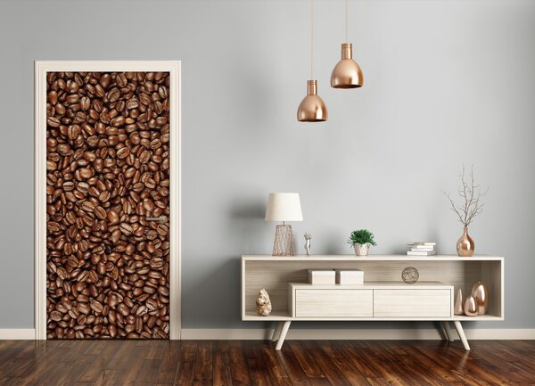 Fototapeta na dvere samolepiace zrnká kávy 75x205 cm