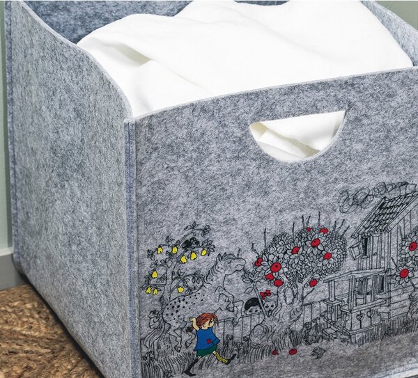 Muurla Úložný kôš Pippi The way home 33x33cm