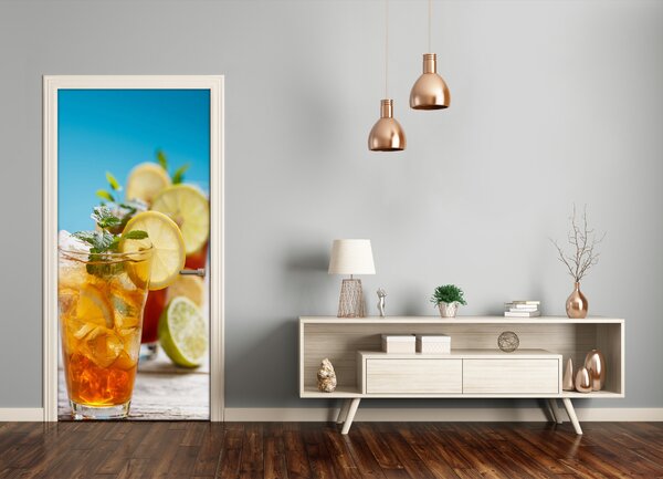 Fototapeta na dvere samolepiace ľadový čaj 75x205 cm