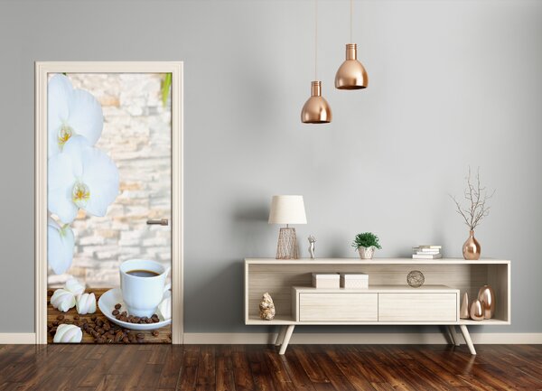 Fototapeta na dvere samolepiace šálka kávy 95x205 cm