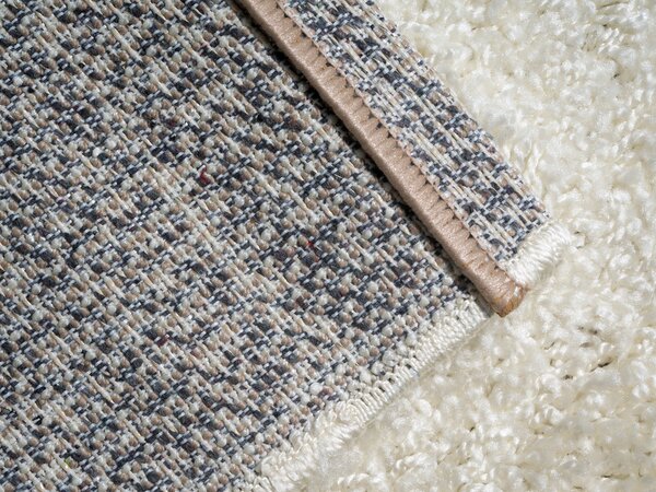 Mono Carpet , Kusový koberec Efor Shaggy 2137 Cream, 80x150, biela, obývacia izba