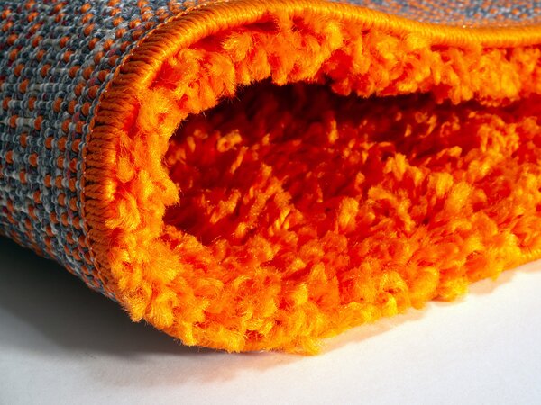 Mono Carpet , Kusový koberec Efor Shaggy 3419 Orange, 120x170, oranžová, obývacia izba
