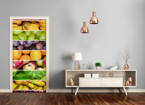Fototapeta na dvere samolepiace farebné ovocie 85x205 cm