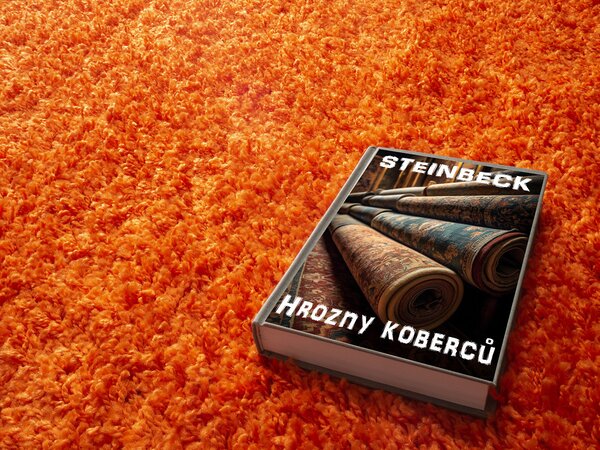 Mono Carpet , Kusový koberec Efor Shaggy 3419 Orange, 120x170, oranžová, obývacia izba