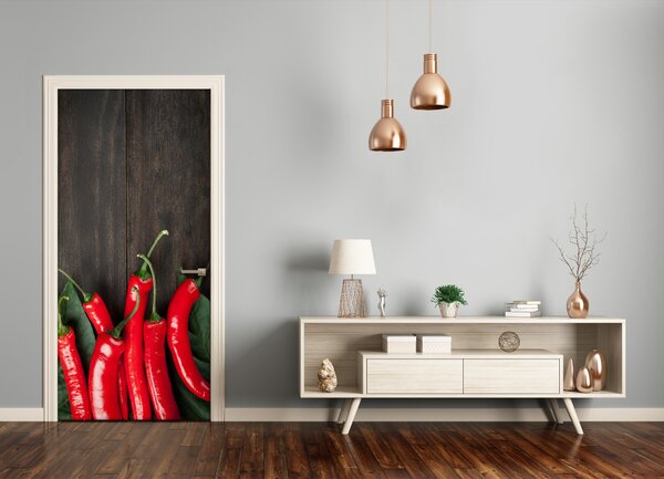 Fototapeta na dvere samolepiace chilli 75x205 cm