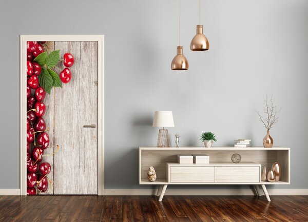 Fototapeta na dvere do domu samolepiace višne 85x205 cm