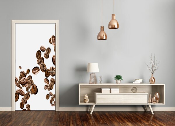 Fototapeta na dvere samolepiace zrnká kávy 75x205 cm