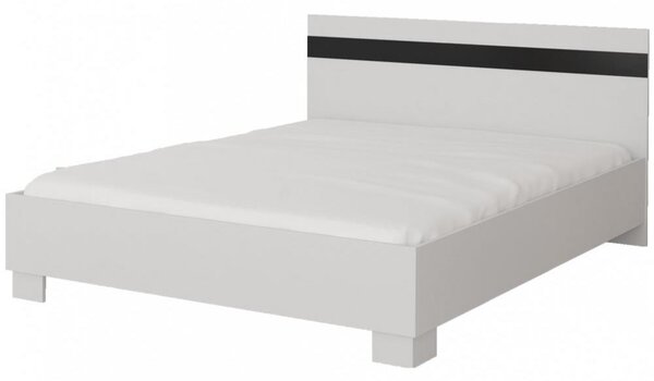 Biela posteľ 160x200 Lutta Bez roštu