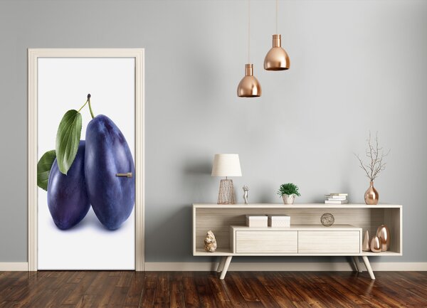 Fototapeta na dvere do domu samolepiace slivky 85x205 cm