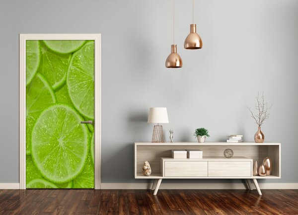 Fototapeta na dvere do domu samolepiace limetky 85x205 cm