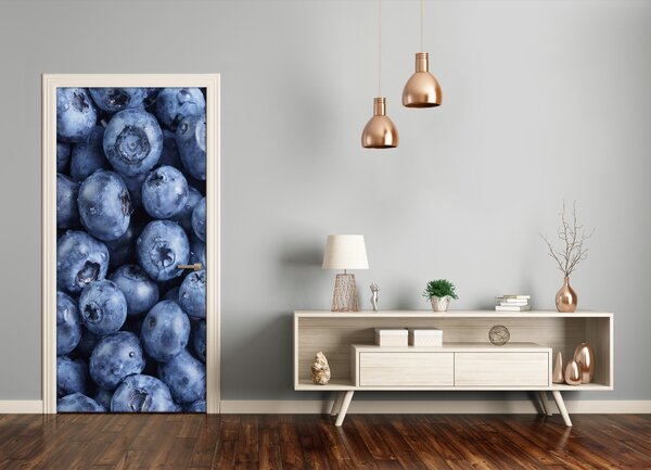 Fototapeta na dvere do domu samolepiace čučoriedky 75x205 cm