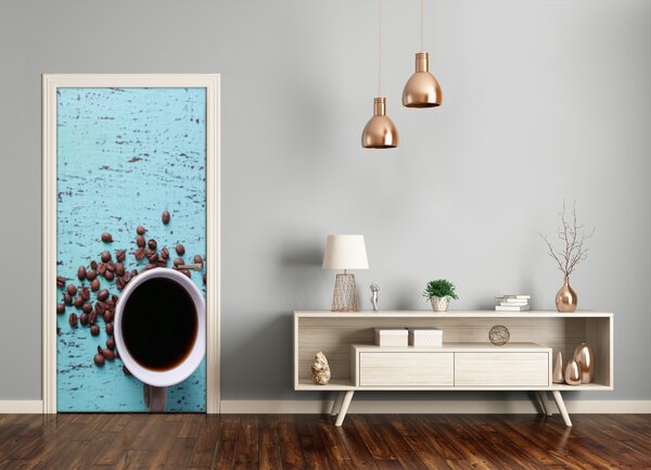 Fototapeta na dvere samolepiace šálka kávy 85x205 cm