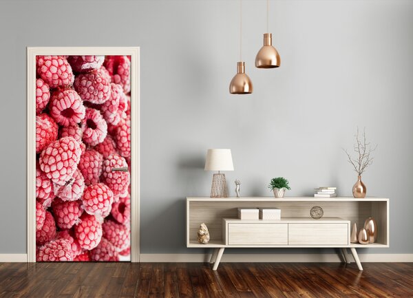 Fototapeta na dvere do domu samolepiace maliny 75x205 cm