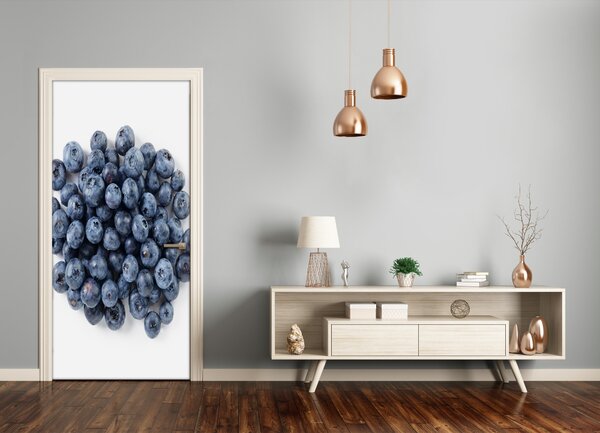 Fototapeta na dvere do domu samolepiace čučoriedky 75x205 cm