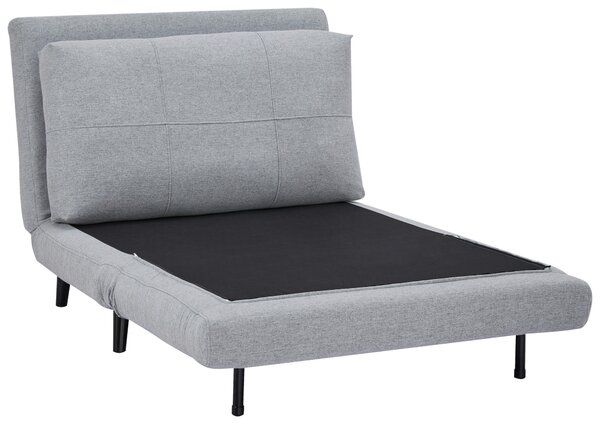 ROZKLADACIE KRESLO, textil, svetlosivá Ti'me - Sedačky