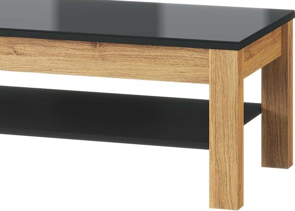 Szynaka Konferenčný stolík Kama II 41 110 cm dub Camargue/čierny