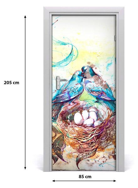 Samolepiace fototapety na dvere rodina 85x205 cm
