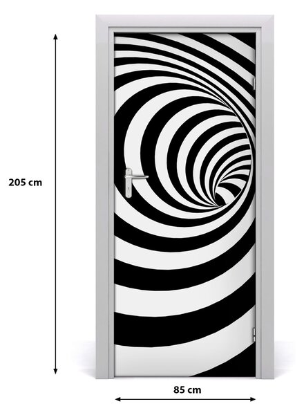 Samolepiace fototapety na dvere Špirála v pásky 85x205 cm