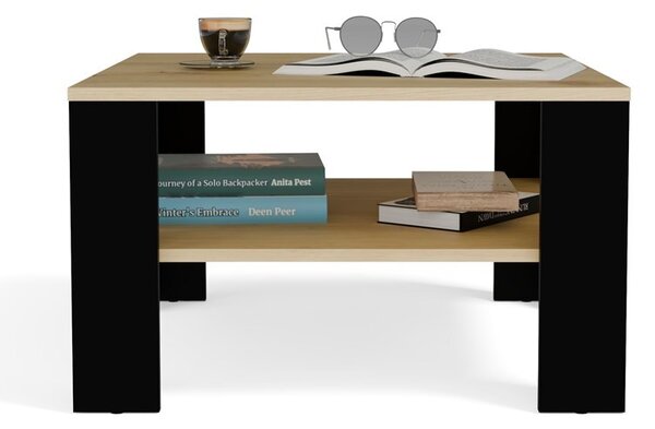 TP Living Konferenčný stolík Lawa Square 68 cm dub artisan/čierny
