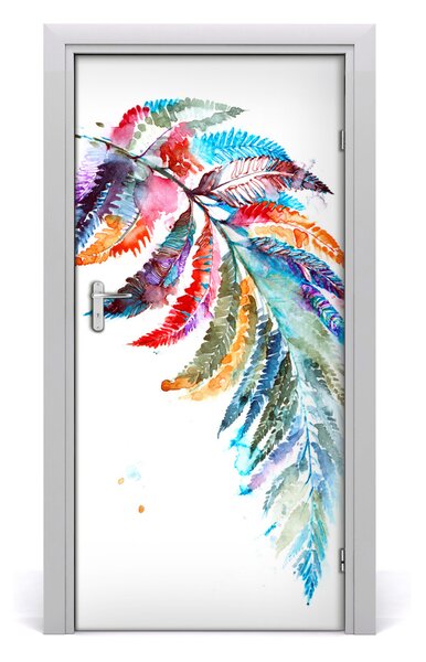 Samolepiace fototapety na dvere farebná margaréta 95x205 cm