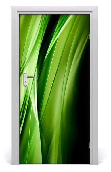 Samolepiace fototapety na dvere Zelená vlny pozadia 95x205 cm