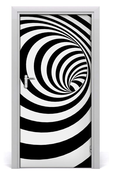Samolepiace fototapety na dvere Špirála v pásky 95x205 cm