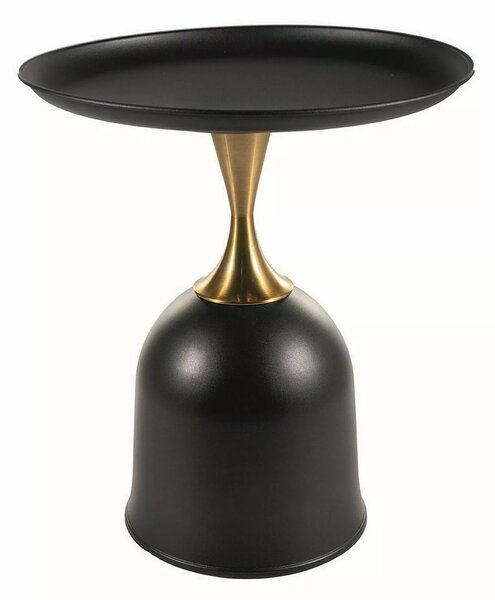 Signal Konferenčný stolík Libra 51 cm čierny/zlatý