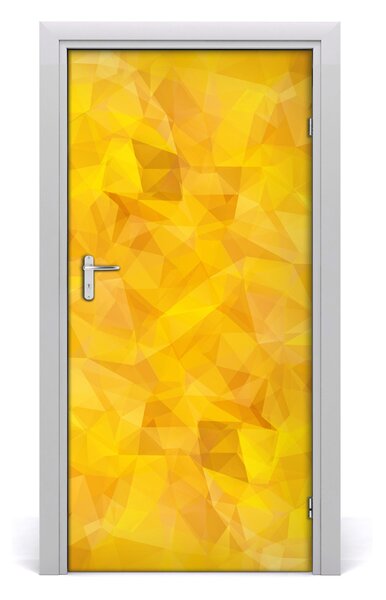 Samolepiace fototapety na dvere abstrakcie trojuholníky 95x205 cm