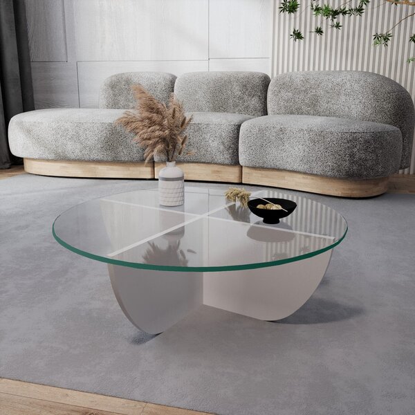 Kalune Design Konferenčný stolík Lily biely