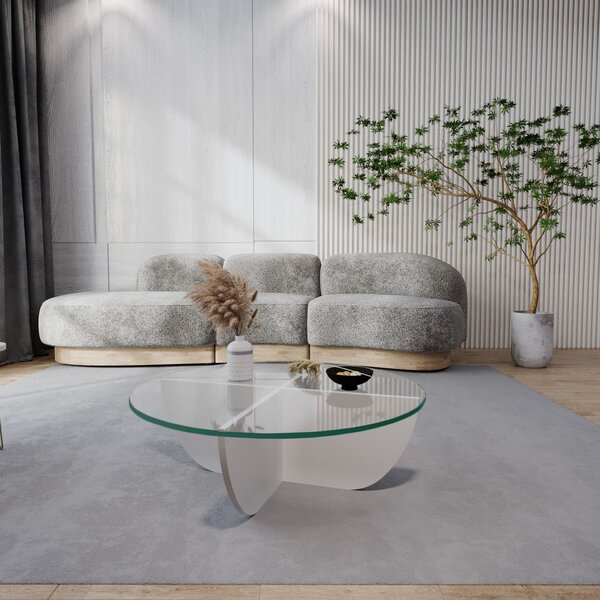 Kalune Design Konferenčný stolík Lily biely