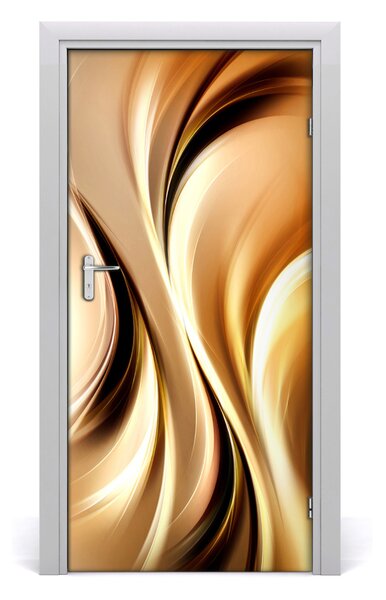 Samolepiace fototapety na dvere abstraktné vlny 95x205 cm