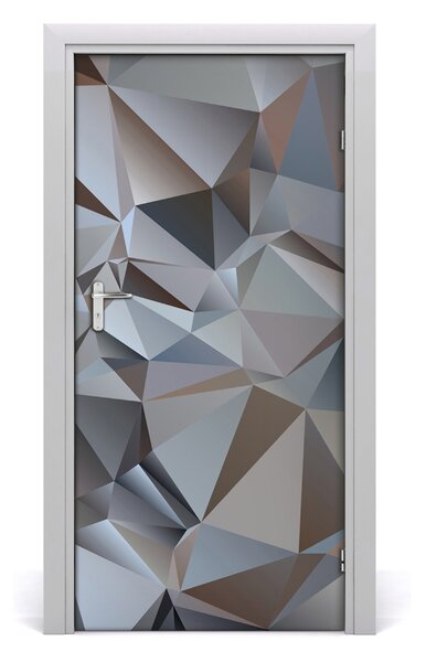 Samolepiace fototapety na dvere abstrakcie trojuholníky 95x205 cm
