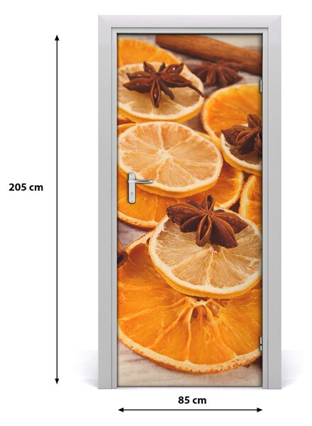 Samolepiace fototapety na dvere vôňa sviatkov 85x205 cm