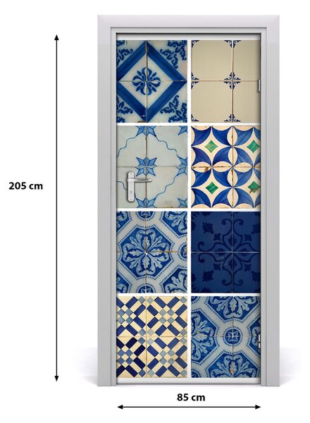 Samolepiace fototapety na dvere Portugalské dlažice 85x205 cm