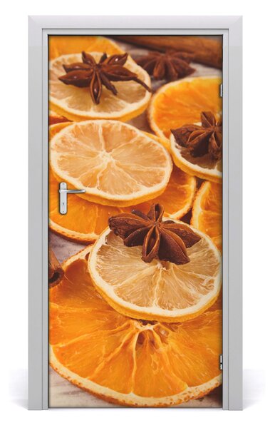 Samolepiace fototapety na dvere vôňa sviatkov 95x205 cm