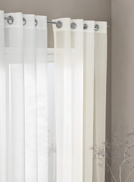 ZÁVES S OČKAMI, priehľadné, 140/245 cm Boxxx - Záclony & závesy