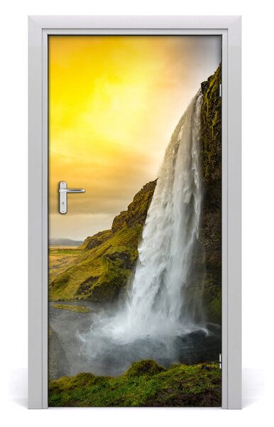 Fototapeta samolepiace dvere vodopád 95x205 cm