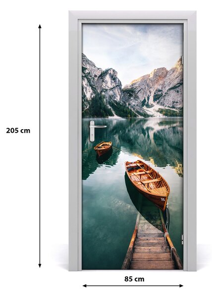 Fototapeta samolepiace dvere ľad jazero 85x205 cm
