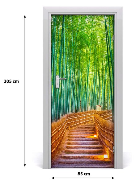 Fototapeta samolepiace na dvere bambusový les 85x205 cm