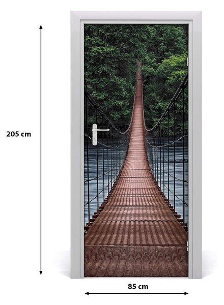 Fototapeta samolepiace na dvere visiaci most 85x205 cm