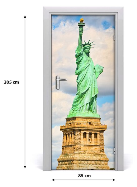 Fototapeta samolepiace na dvere socha Slobody 85x205 cm