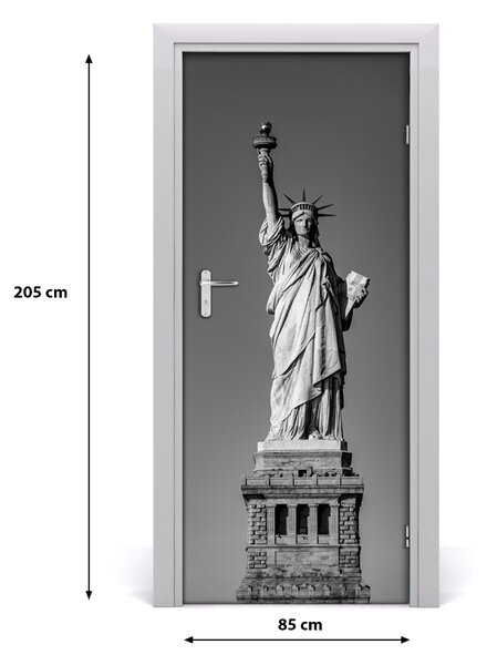 Fototapeta samolepiace na dvere socha Slobody 85x205 cm