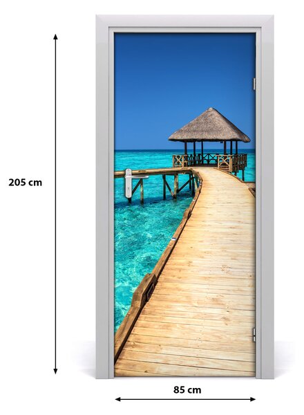 Fototapeta samolepiace na dvere eksotický výhľad 85x205 cm