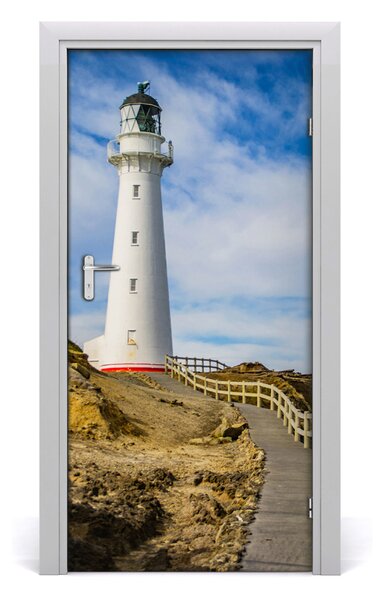 Fototapeta samolepiace na dvere morský maják 95x205 cm