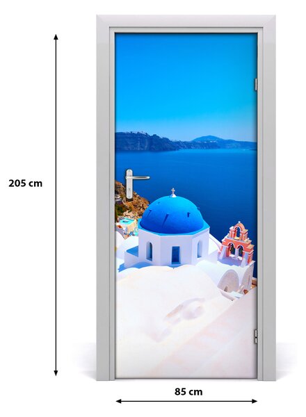 Fototapeta samolepiace na dvere Santorini Grécko 85x205 cm