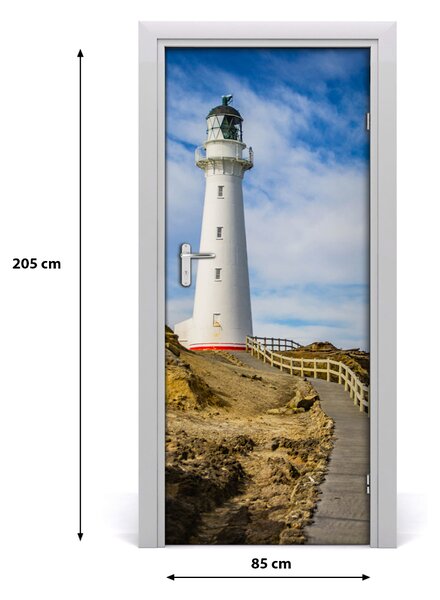 Fototapeta samolepiace na dvere morský maják 85x205 cm