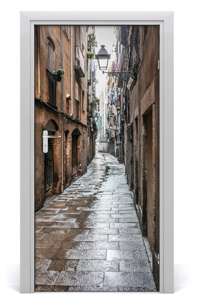 Fototapeta samolepiace na dvere stará ulička 95x205 cm