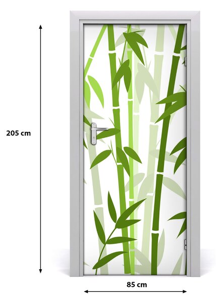 Samolepiace fototapety na dvere bambus 85x205 cm
