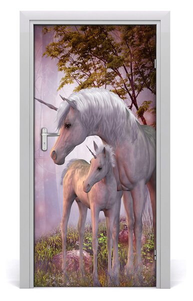 Samolepiace fototapety na dvere jednorožec 95x205 cm