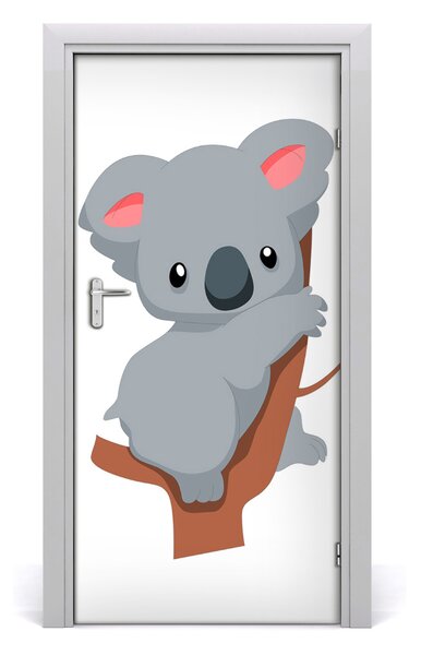 Samolepiace fototapety na dvere Panda na dreve 95x205 cm